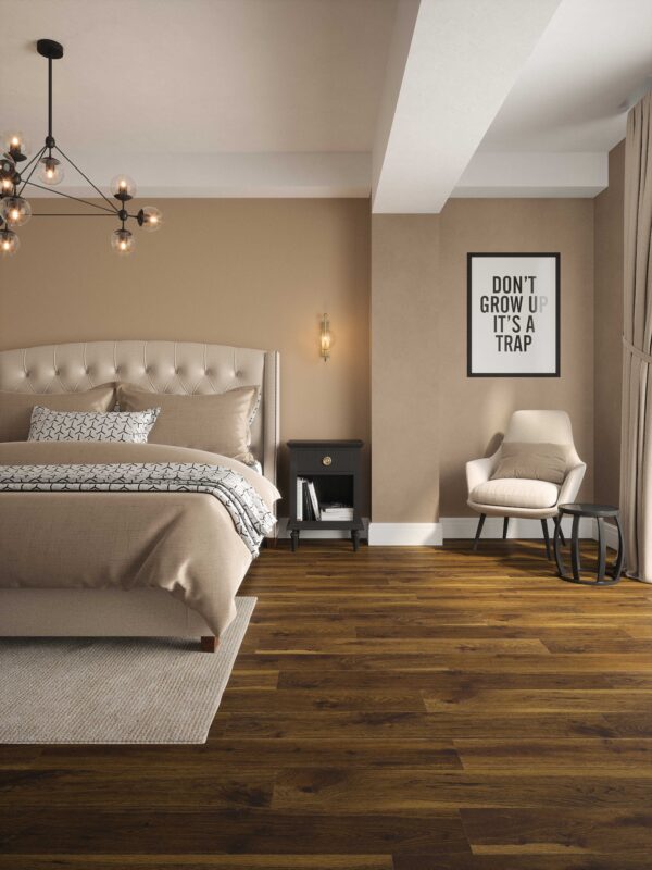 Bedroom scaled wooden flooring
