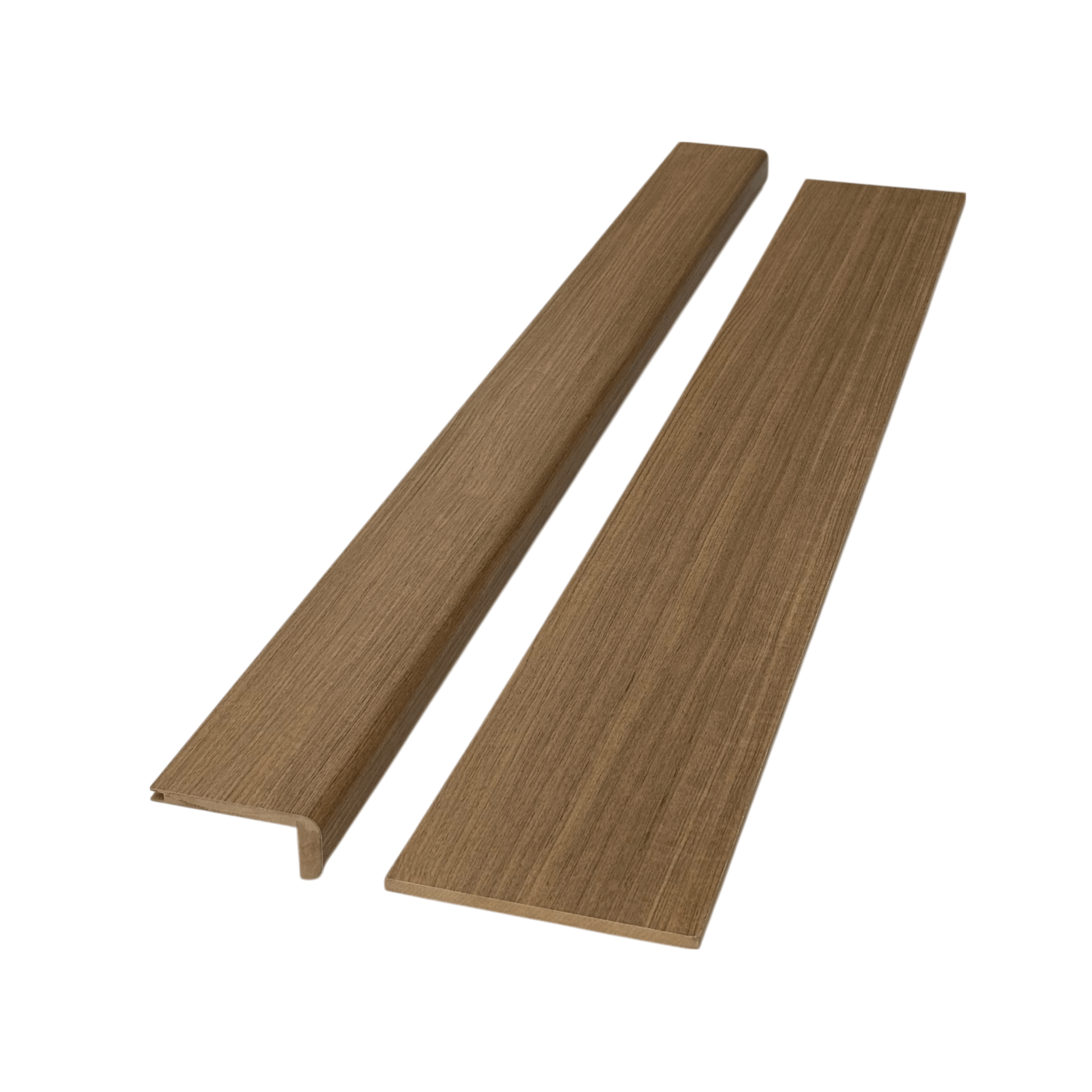 Honey Oak Wood Grain Stair Nose & Riser - T&G Profile