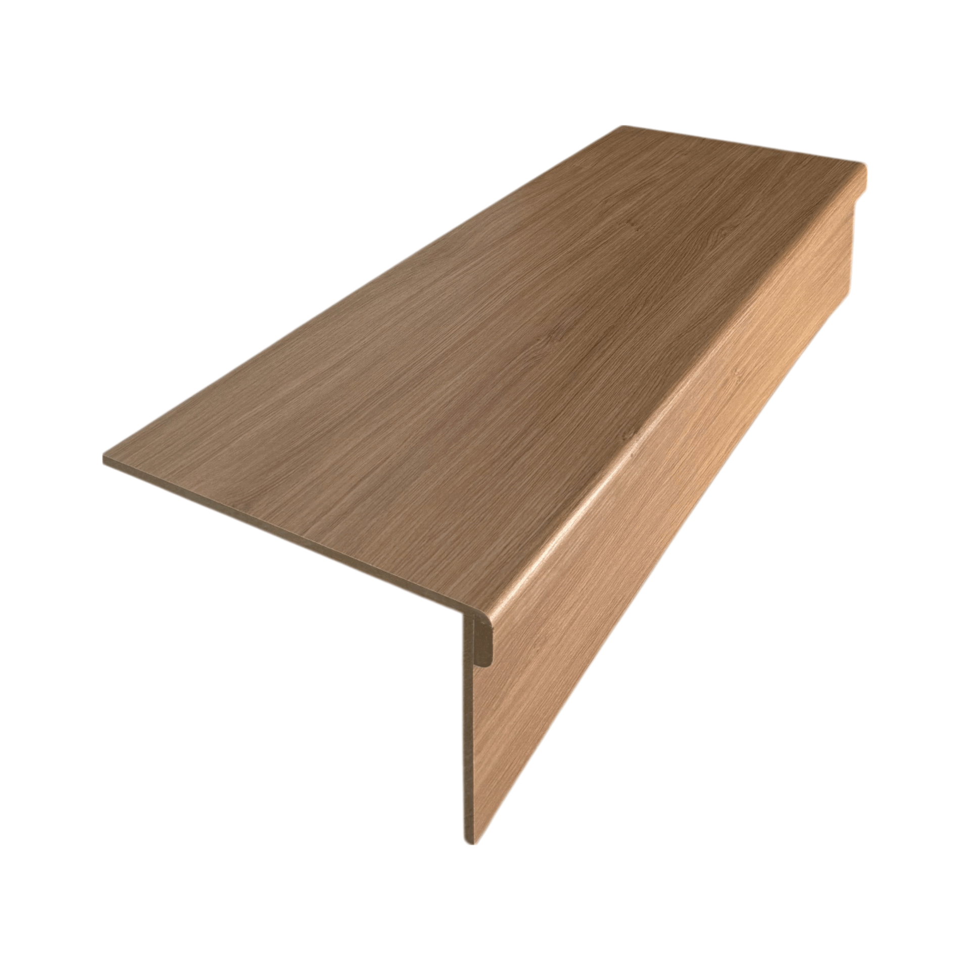 Light Oak Wood Grain Single Stair Tread & Riser